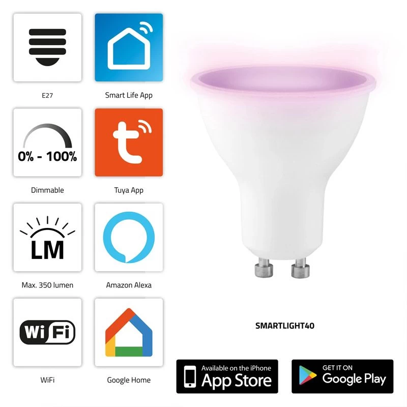 Alecto Smart - LED Lamp SMARTLIGHT40 4 Alecto Smart - LED Lamp SMARTLIGHT40 - Afbeelding 4