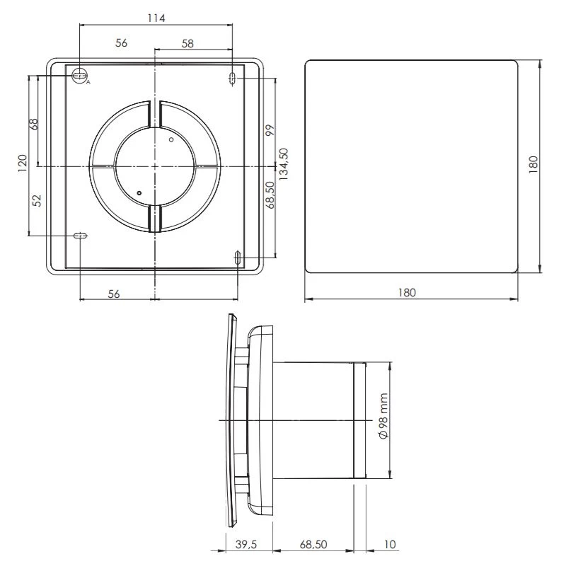 Itho Daalderop BTV SSST - Badkamer-/toiletventilator 53-00356 3 Itho Daalderop BTV SSST - Badkamer-/toiletventilator 53-00356 - Afbeelding 3