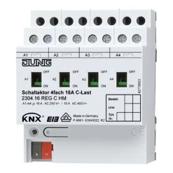 Jung KNX - Schakelactor 2304.16REGCHM