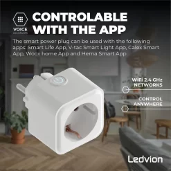 Ledvion Smart - Tussenstekker LVW10007-3pack -Huis Beveiliging ledvion smart tussenstekker 4182211 5