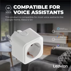 Ledvion Smart - Tussenstekker LVW10007-3pack -Huis Beveiliging ledvion smart tussenstekker 4182211 6