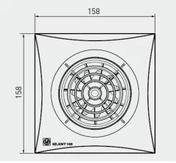 Soler & Palau SILENT-100 - Badkamer-/toiletventilator 5210313200 -Huis Beveiliging soler en palau silent 100 badkamer toiletventilator 4138461 2